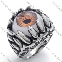 Devil's Eye Ball Ring in stainless steel metal -JR350187