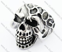 Stainless Steel Skull Ring - JR370022