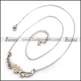 Flying Wings Heart Necklace Chain n001316