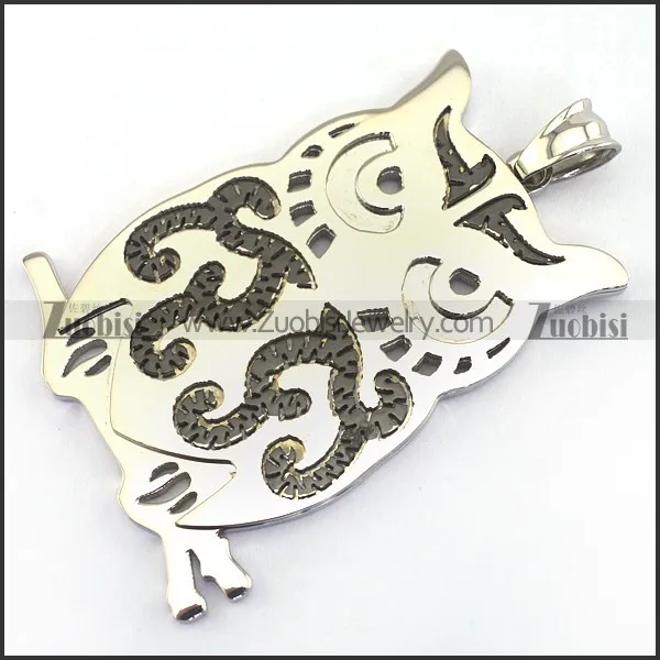 Black Night Owl Pendant p003249