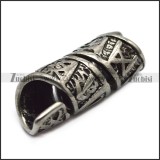 viking stainless steel rune beard bead ring for mens​ a000596