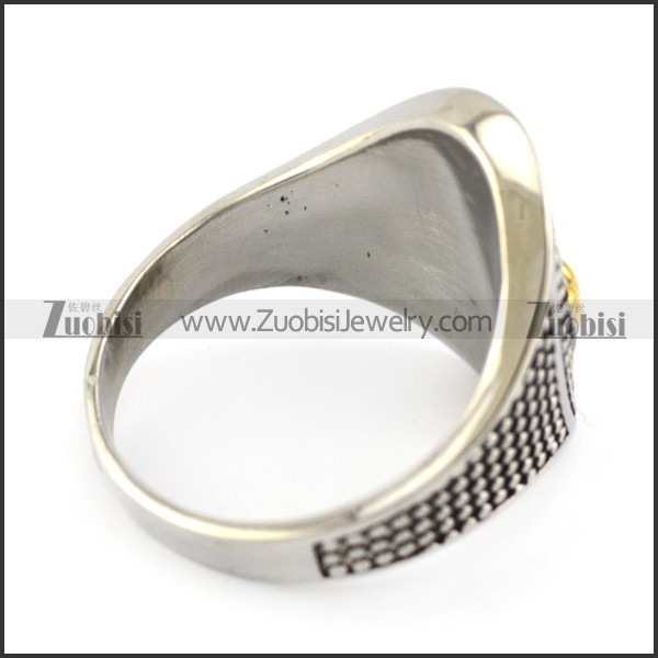 Golen Finger Sign of I LOVE YOU Ring r004964