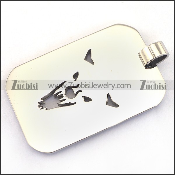 Stainless Steel Wolf Pendant p003243