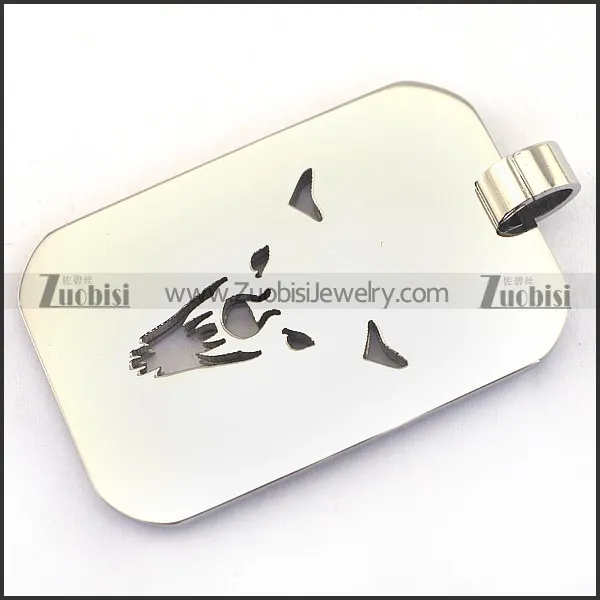 Stainless Steel Wolf Pendant p003243