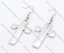 Big Cross Stainless Steel earring - JE050112