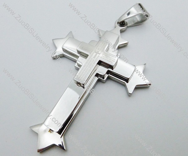 Stainless Steel Cross Pendant -JP050593