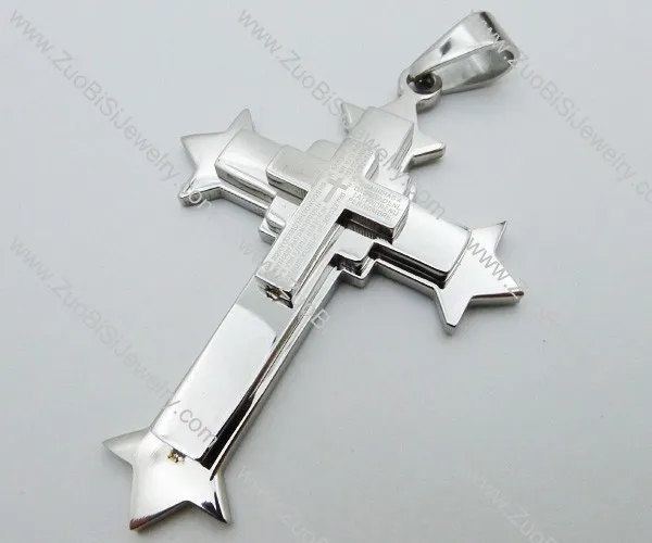Stainless Steel Cross Pendant -JP050593