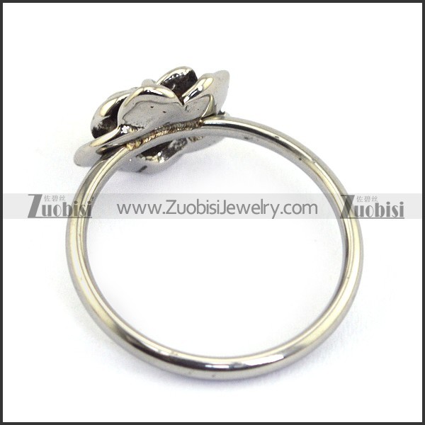 rose ring for women with clear rhinestone r002220
