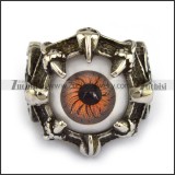 devil evil eye steel ring JR350272