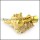 Gold Tone Special Dumbbell Stainless Steel Men's Pendant p004570