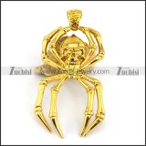 24K Gold Plated Spider Pendant p003287