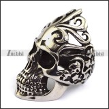 Bigger Finger Skull Ring in Stainless Steel -JR350220