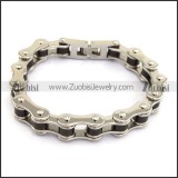 Bike Chain Bracelet with Black Tube b004517