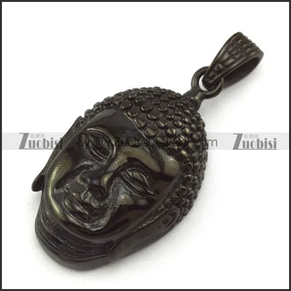 Black Steel Tathagata Pendant p004940