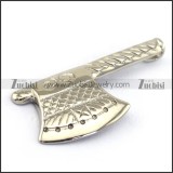 Stainless Steel Ax Pendant p003378