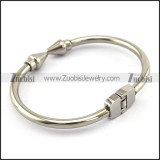 Twin Nail Shaped Stainless Steel Bangle b004594