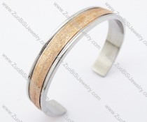 10mm Wide Rose Gold Stainless Steel Bangle JB200140