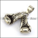 29mm Big Stainless Steel Pair of Boxing Gloves Pendant p003797