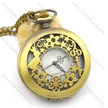 rabbit and key pocket watches with chains pw000409