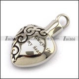 Always in My Heart Cremation Urn Pendant for Ashes p004143