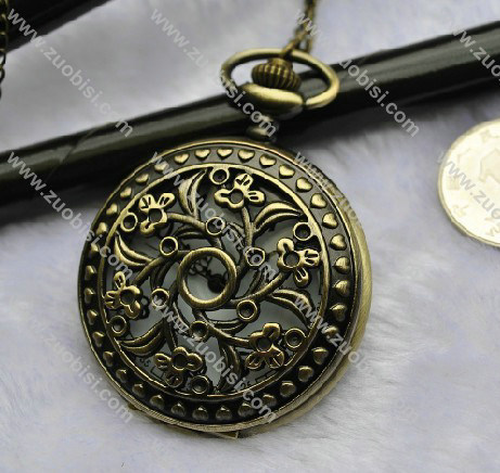 Old Style Flower Pocket Watch -PW000341