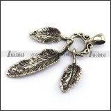3 Casting Feather Charms for Necklace p003865