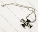 Stainless Steel Iron Cross Necklace -JN170001