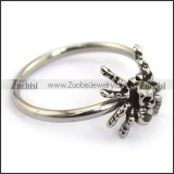 cute spider ring with clear rhinestoe for ladies r002205