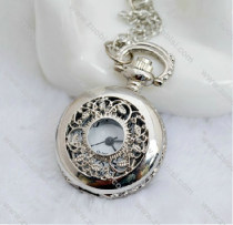 Silver Flower Pocket Watch -PW000229