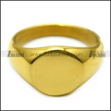 yellow gold plating blank signet ring r005407
