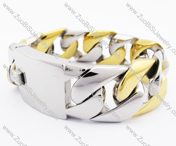 Polishing Heavy Stainless Steel Bracelet - JB200149