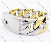 Polishing Heavy Stainless Steel Bracelet - JB200149