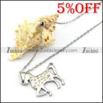 Stainless Steel Horse Chain Necklace n001337
