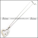 Stainless Steel LOVE Heart Charm Chain n001333