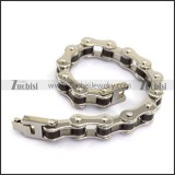 Bike Chain Bracelet with Black Tube b004517