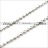 0.3CM Silver Stainless Steel Ball Chain n001521