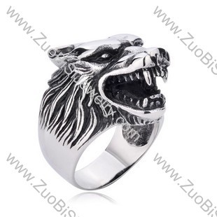 Stainless Steel wolf Rings for men - JR350156
