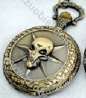 Vintage Bronze CS Head Shot Pocket Watch Chain - PW000005