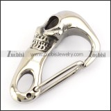 316L Big Stainless Steel Skull Clasp a000471