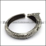 Stainless Steel Wolf Bangle b004773