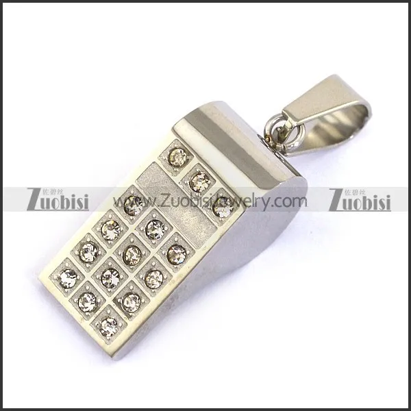 Stainless Steel Whistle Pendant -JP140037