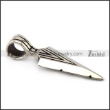 2 Sides Punk Stainless Steel Jewelry Arrow Pendant For Men p004817