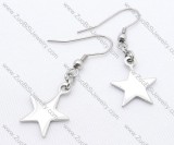 Big Silver Star Stainless Steel earring - JE050118
