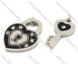 Stainless Steel The couple lock Pendant -JP140002