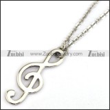 Stainless Steel Musical Note Charm Chain n001315