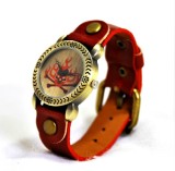 Vintage Fire Skull Head Watch Face Wristwatch for Luxury Ladies -AW000007