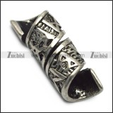 viking stainless steel rune beard bead ring for mens​ a000596