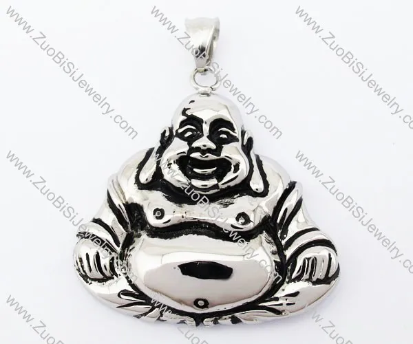 Stainless Steel Maitreya Buddha Pendant - JP420034