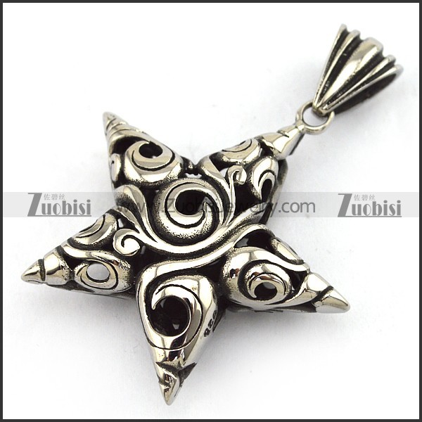 Casting Hollow Star Pendants p002504