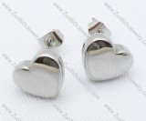 Solid Heart Stainless Steel earring - JE050019